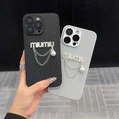 Diamond Pearl Pendant Logo Case