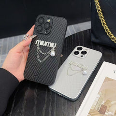 Diamond Pearl Pendant Logo Case