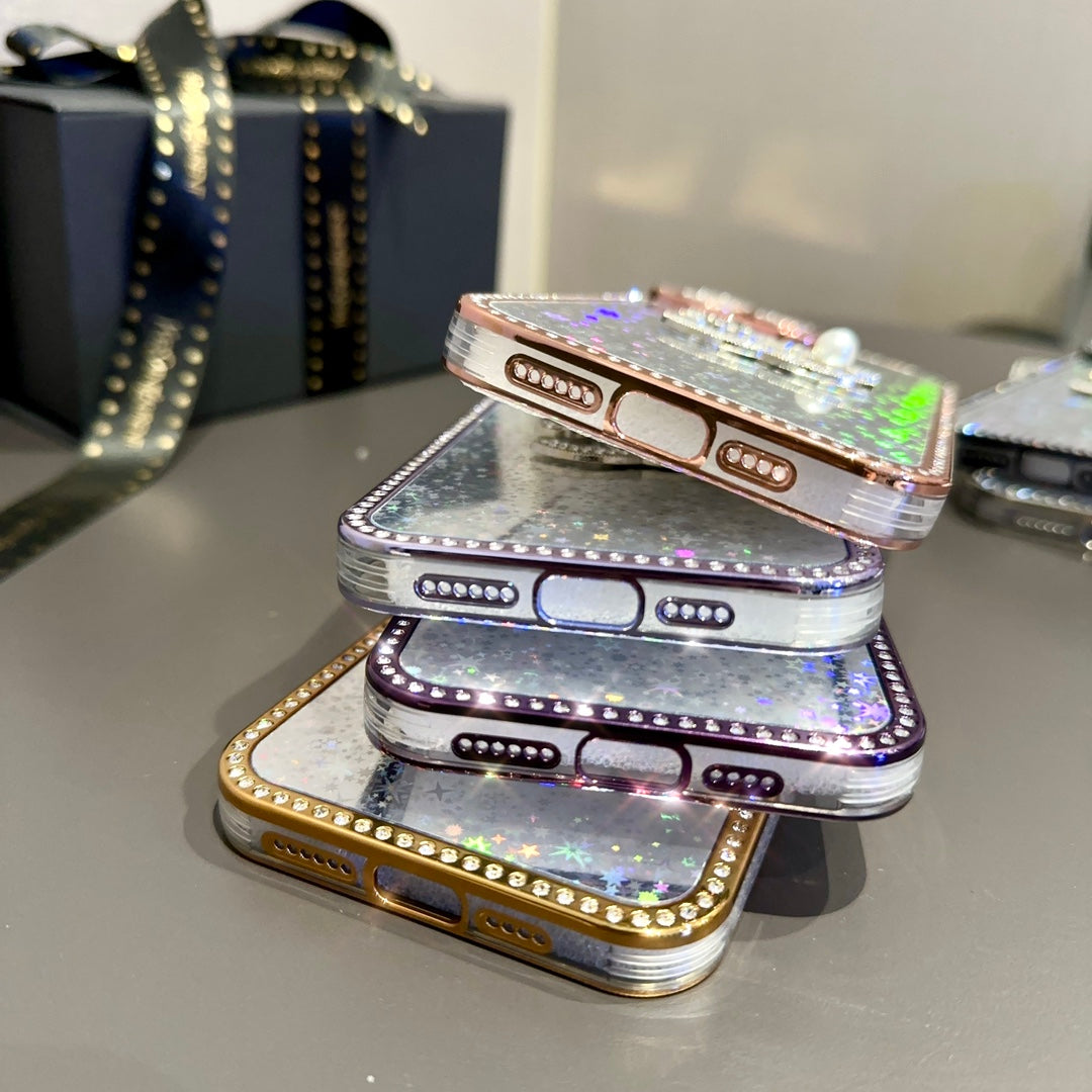 Luxury Shiny Sequin Butterfly Logo Case