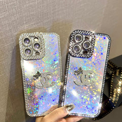 Luxury Shiny Sequin Butterfly Logo Case