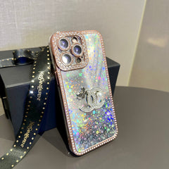 Luxury Shiny Sequin Butterfly Logo Case