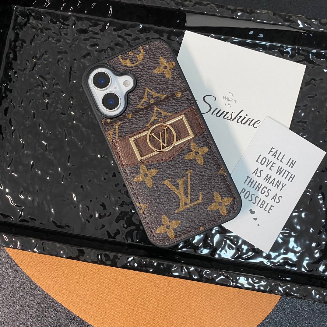 Classic Embossed Daphne Gold Label Card Wallet Case