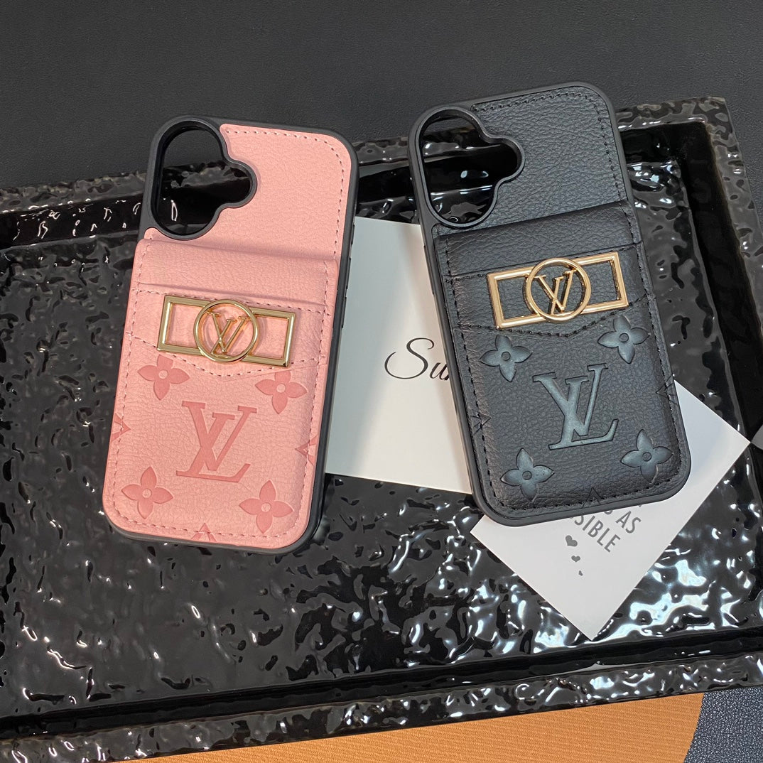 Classic Embossed Daphne Gold Label Card Wallet Case