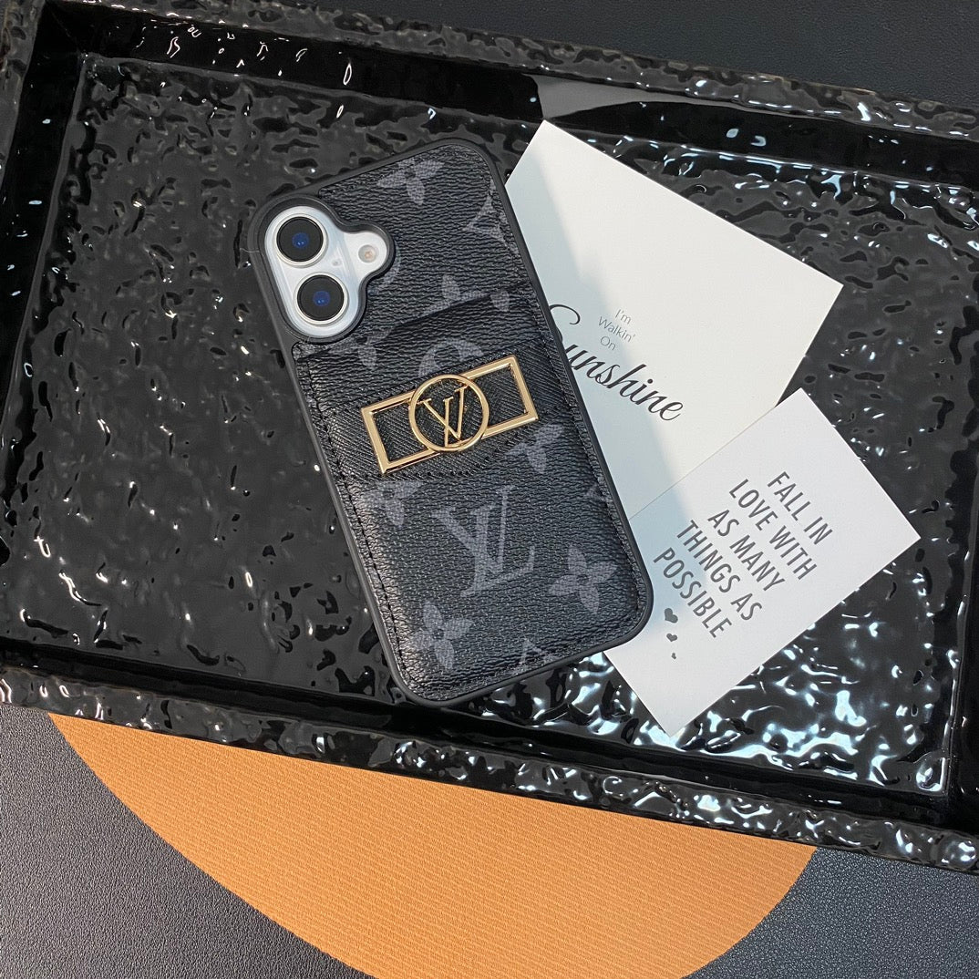 Classic Embossed Daphne Gold Label Card Wallet Case