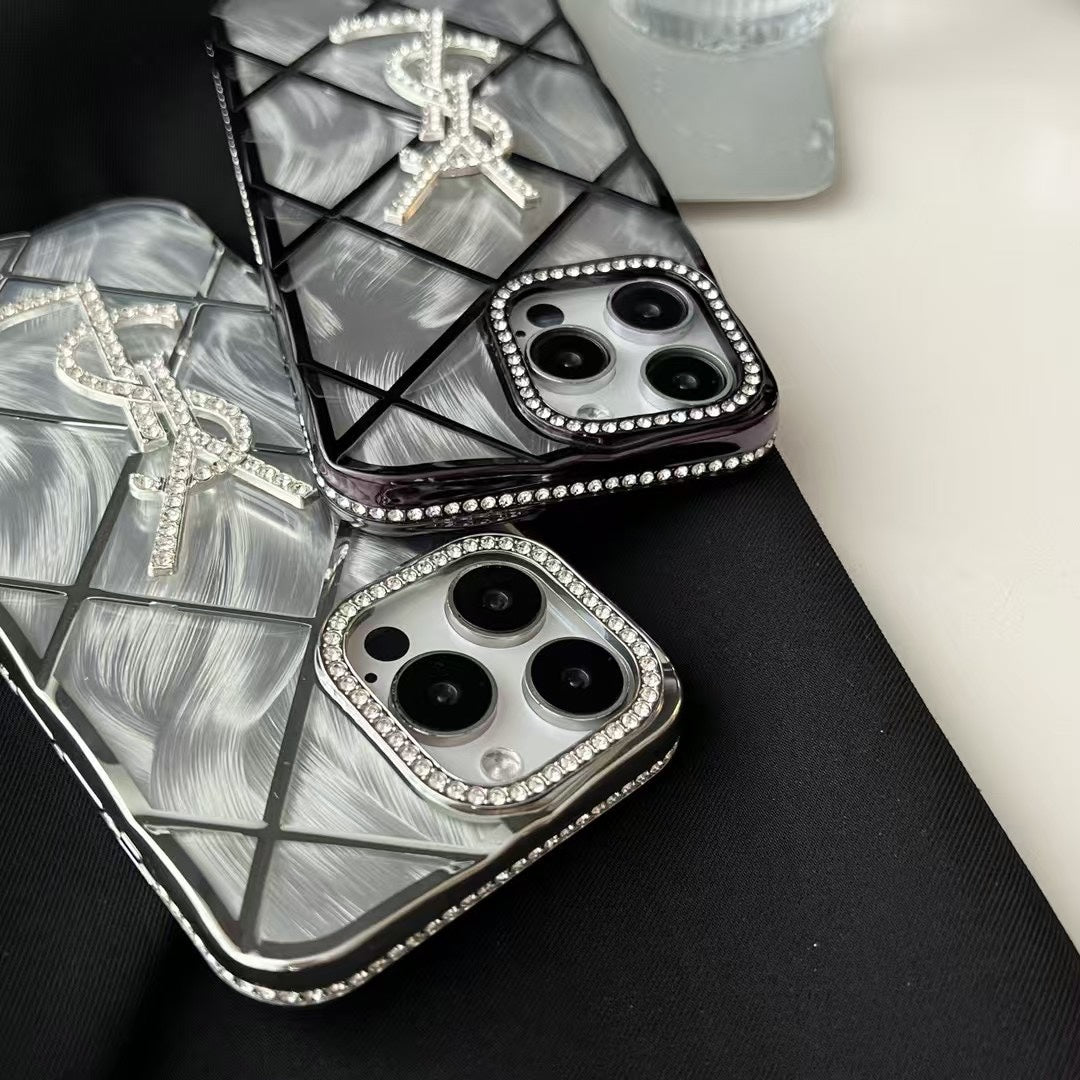 Fashion 3D Diamond Logo Case