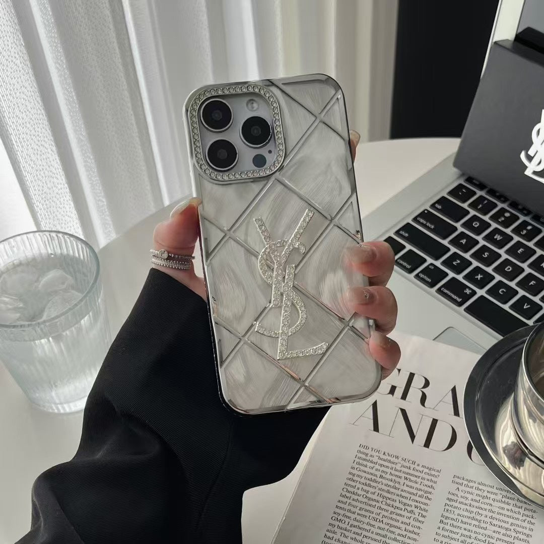 Fashion 3D Diamond Logo Case