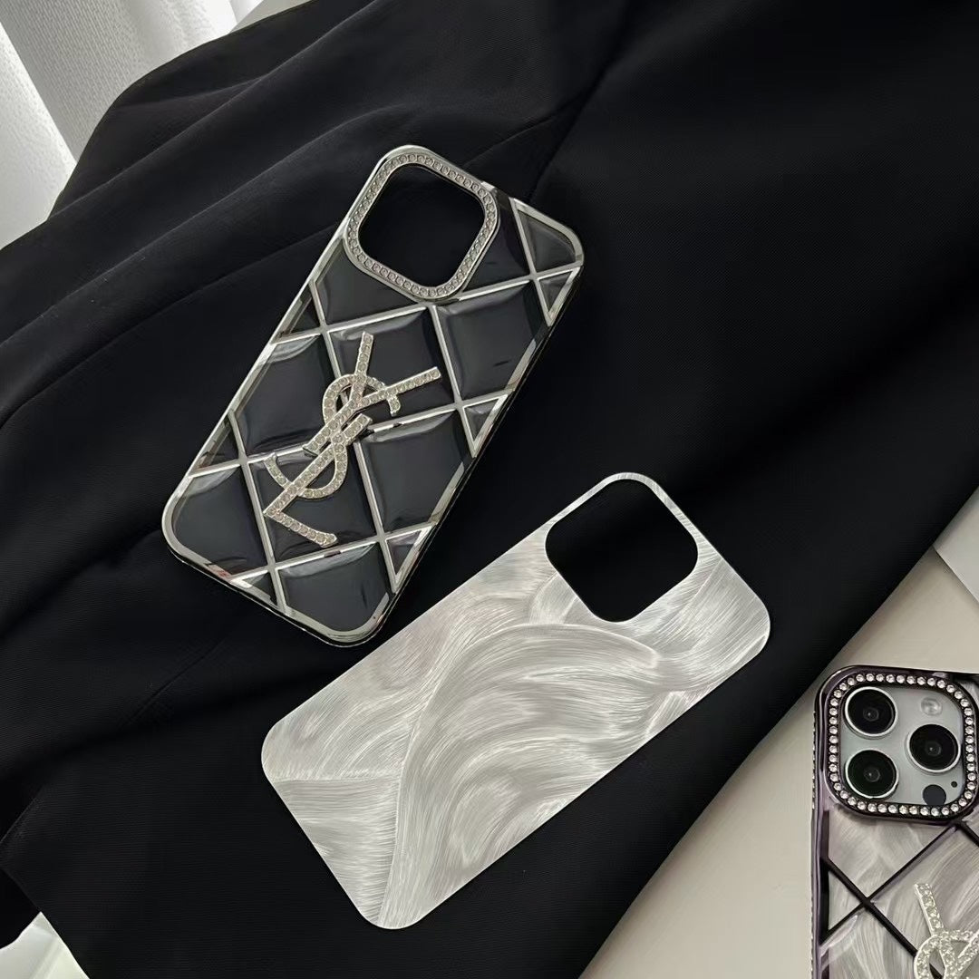 Fashion 3D Diamond Logo Case
