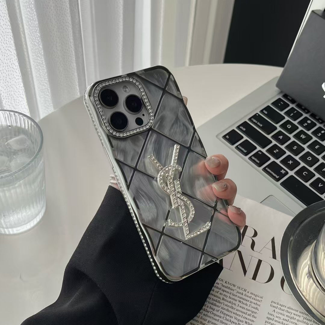 Fashion 3D Diamond Logo Case