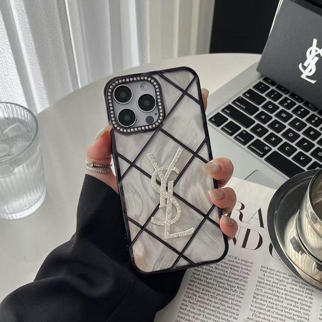 Fashion 3D Diamond Logo Case