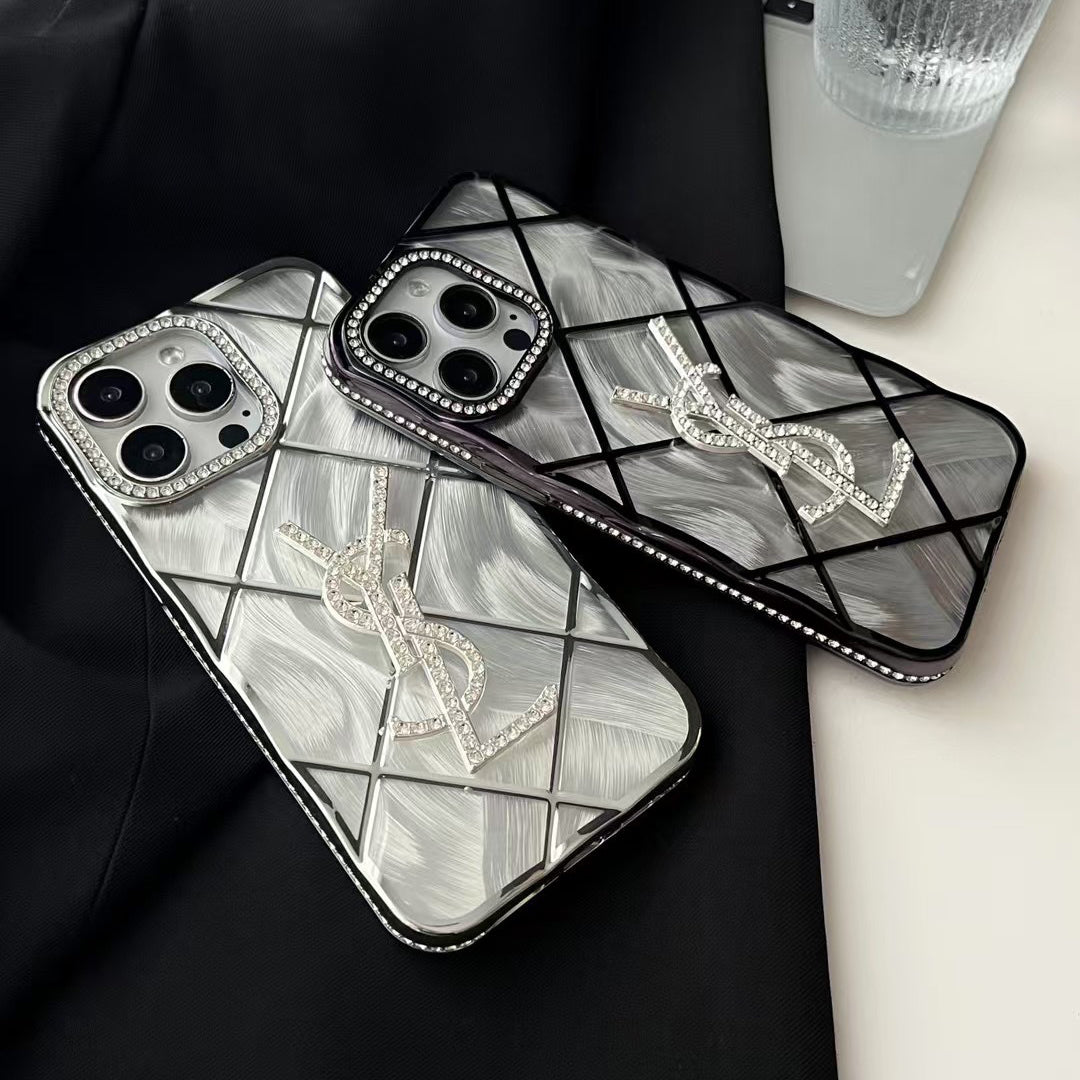 Fashion 3D Diamond Logo Case