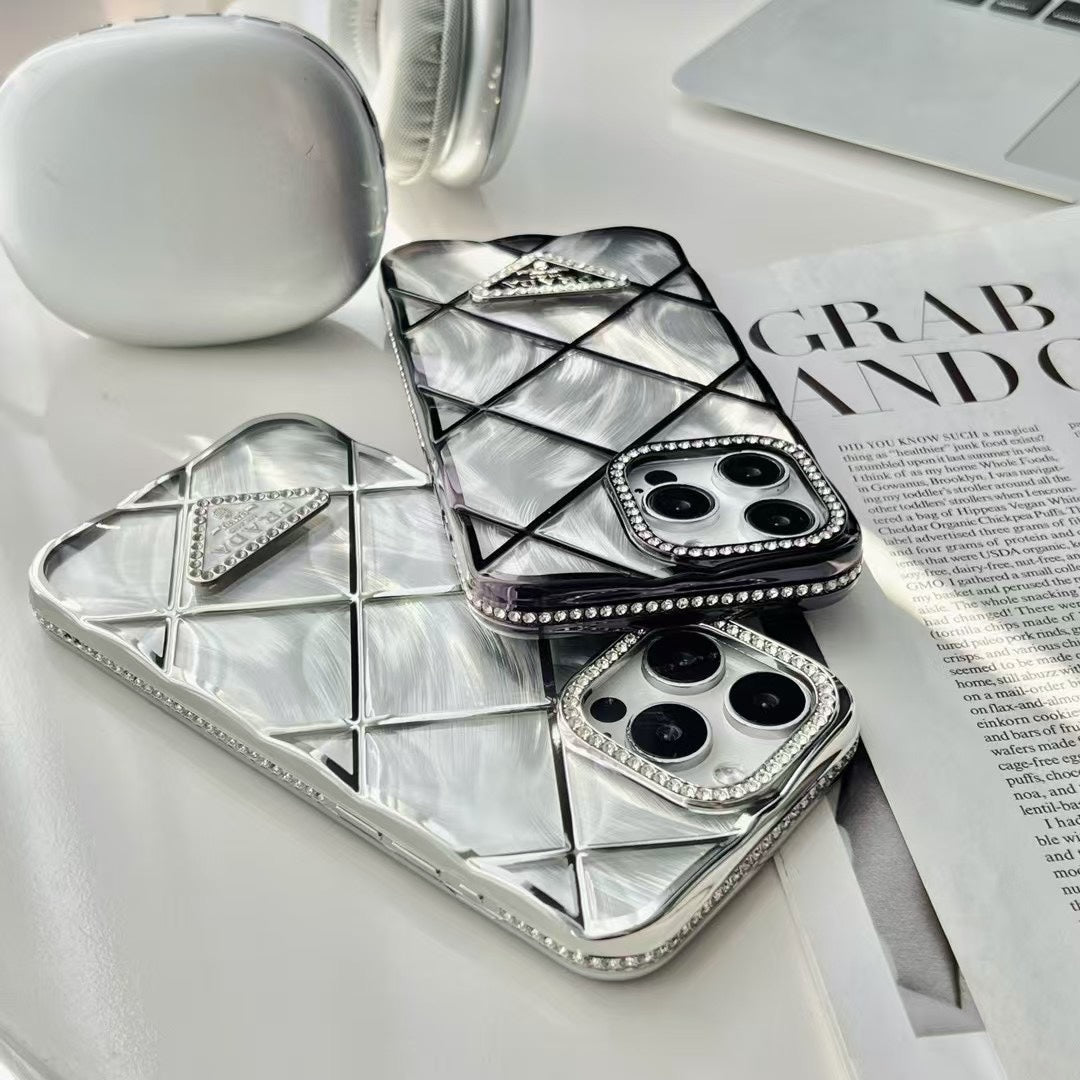3D Diamond Triangle Logo Case