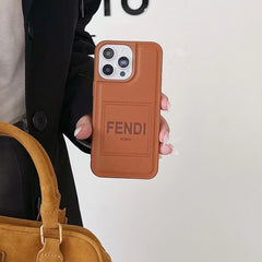 Soft Brown Embossed Leather Case