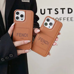 Soft Brown Embossed Leather Case
