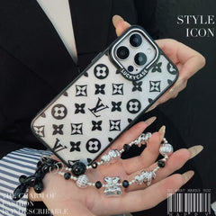 Classic Embossed Silver Bead Bracelet Case