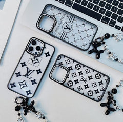 Classic Embossed Silver Bead Bracelet Case