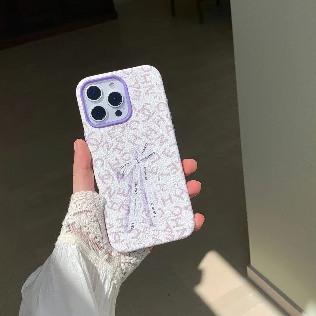 Fashionable Bow Leather Case