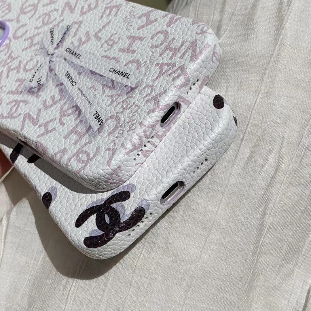 Fashionable Bow Leather Case