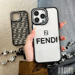 Full F Embossed Silver Bead Bracelet Case