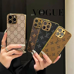 Classic Electroplated Leather Case