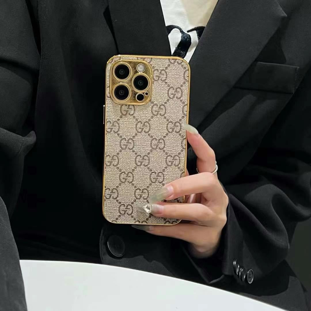 Classic Electroplated Leather Case