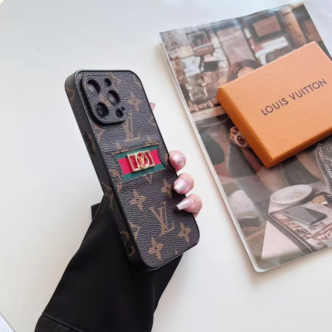 Retro Leather Gold Label Case