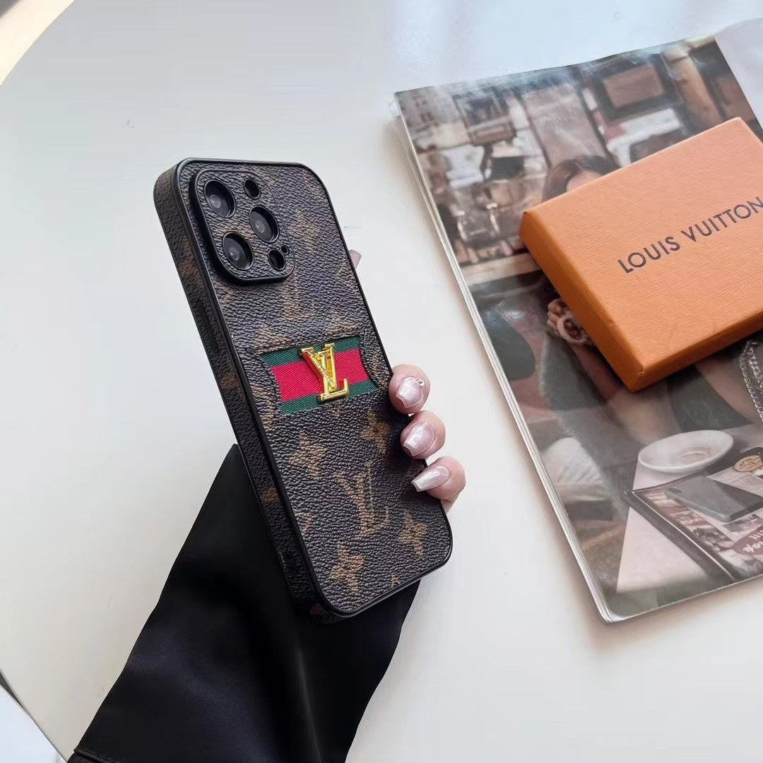 Retro Leather Gold Label Case