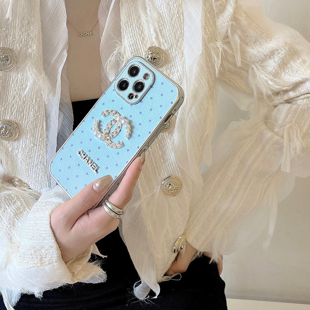 4 Colors Polka Dot Leather Case
