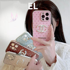 4 Colors Polka Dot Leather Case
