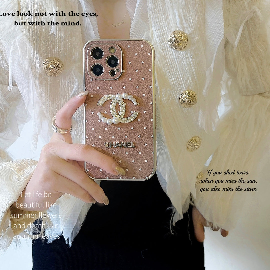 4 Colors Polka Dot Leather Case