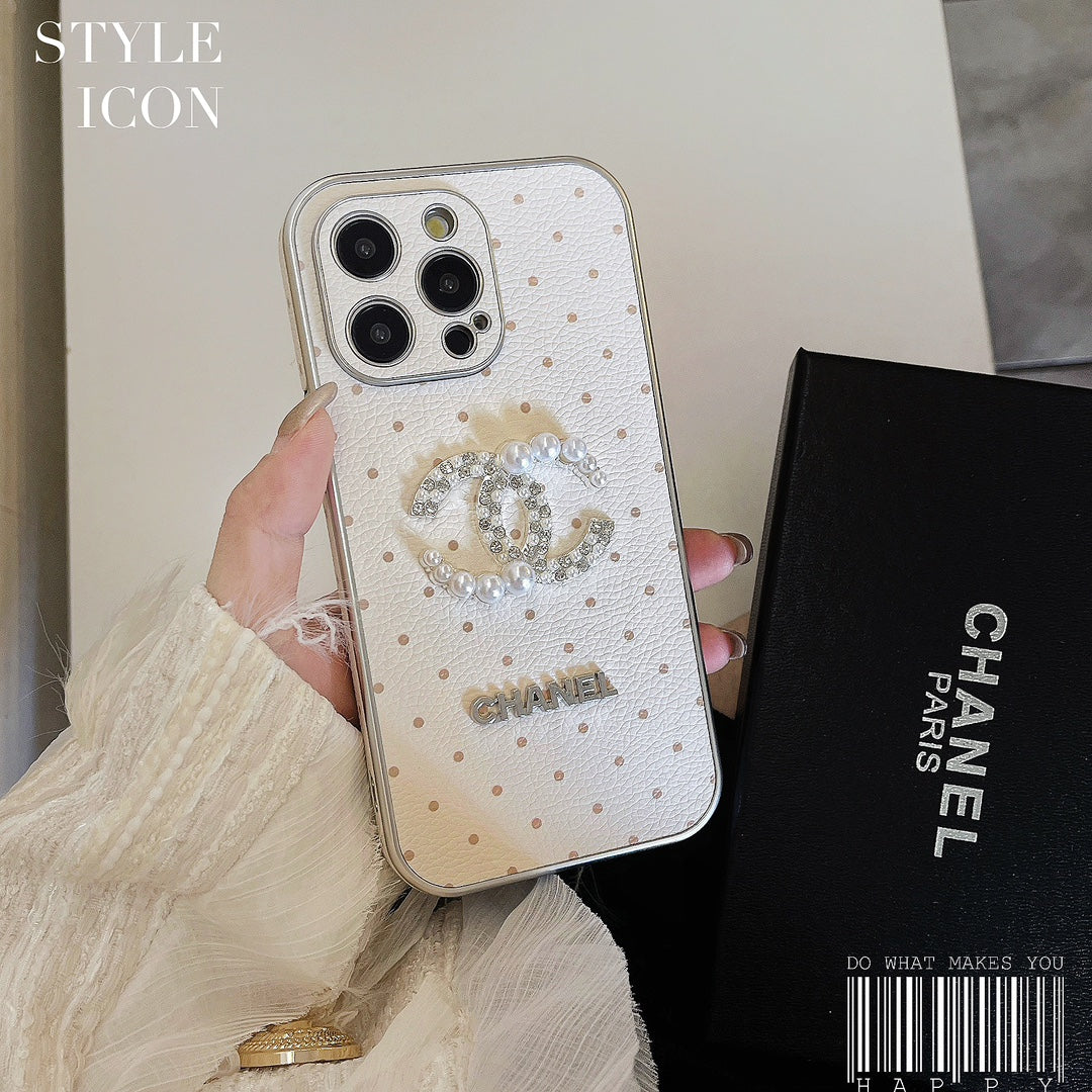 4 Colors Polka Dot Leather Case