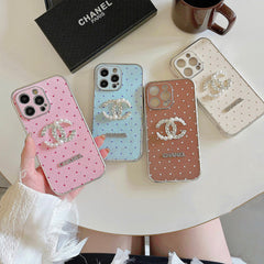 4 Colors Polka Dot Leather Case