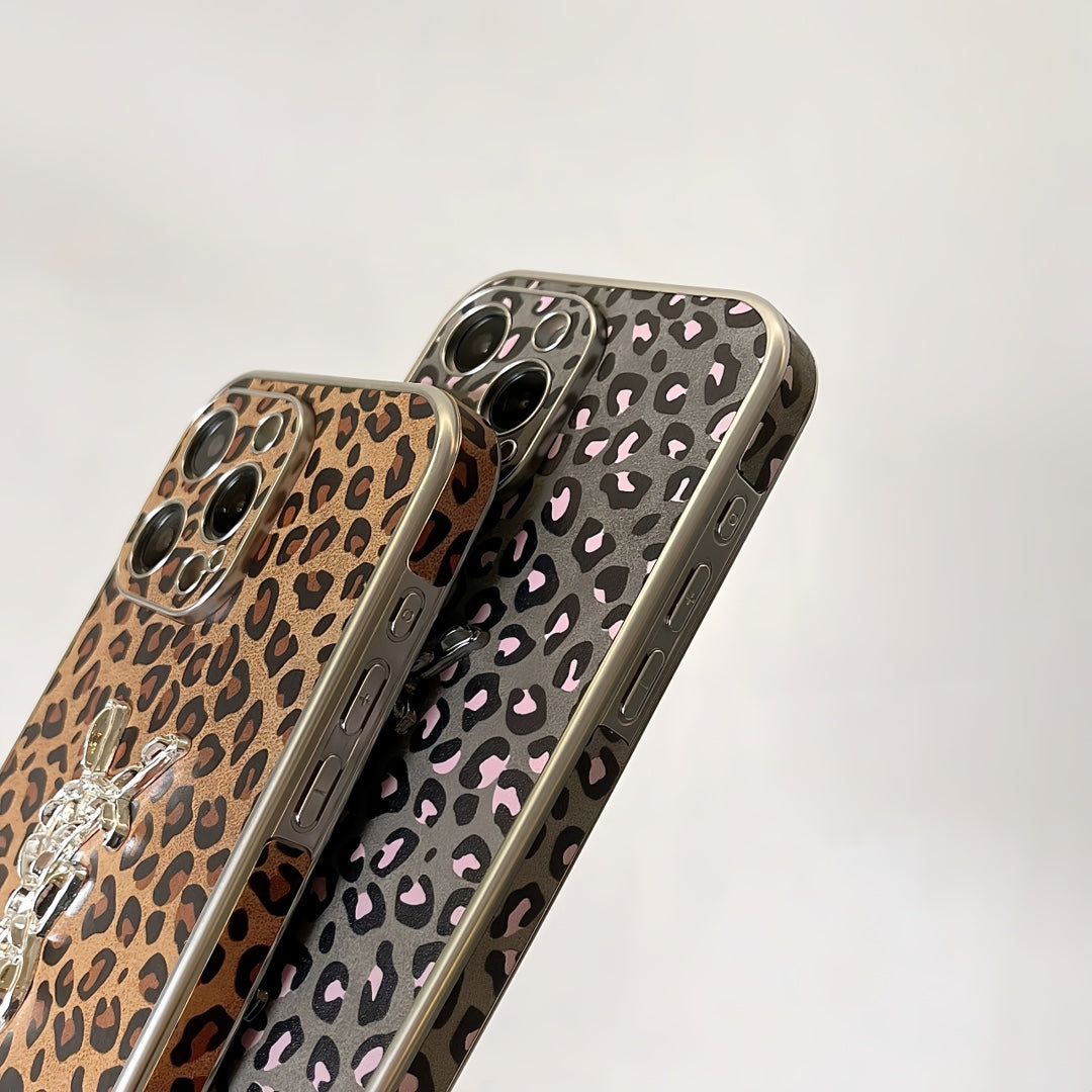 Fashion Leopard Electroplated Case