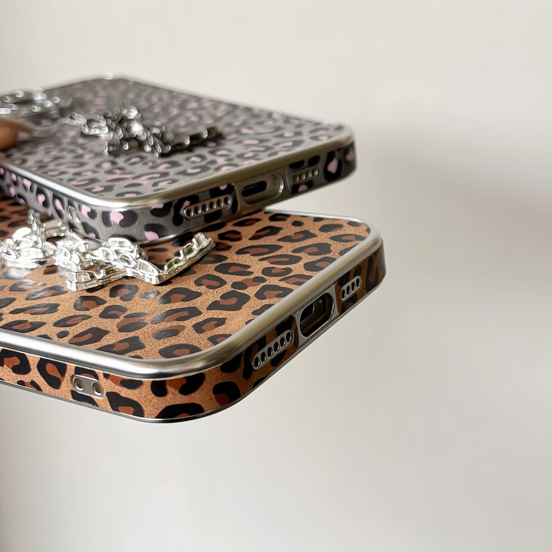 Fashion Leopard Electroplated Case