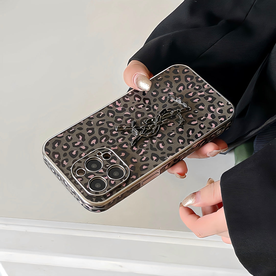 Fashion Leopard Electroplated Case