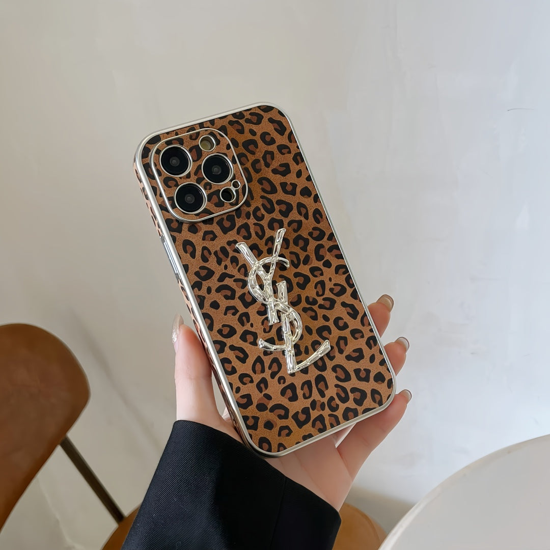 Fashion Leopard Electroplated Case