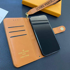 Fashion Retro Leather Wallet Samsung Case