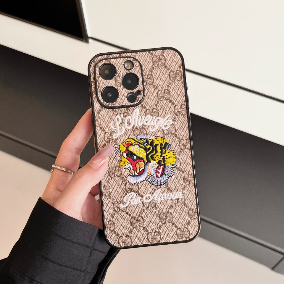 Vintage Embroidery Pattern Case