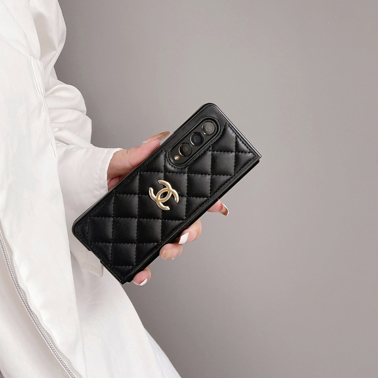 Diamond leather FOLD CASE