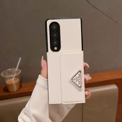 Triangle Logo Envelope Card Holder Fold Case