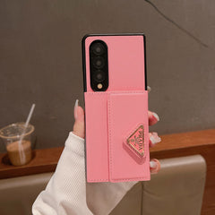 Triangle Logo Envelope Card Holder Fold Case