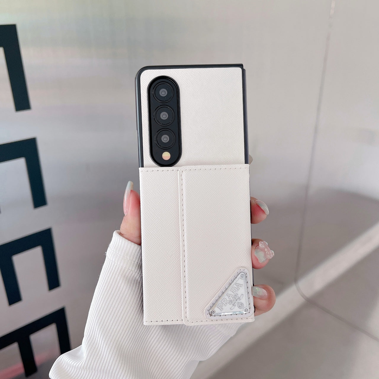 Envelope Wallet Triangle Logo Case