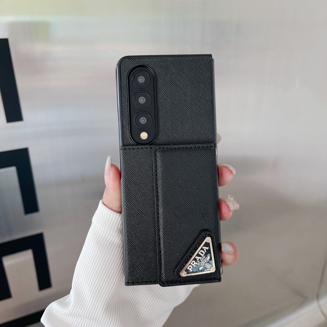 Envelope Wallet Triangle Logo Case