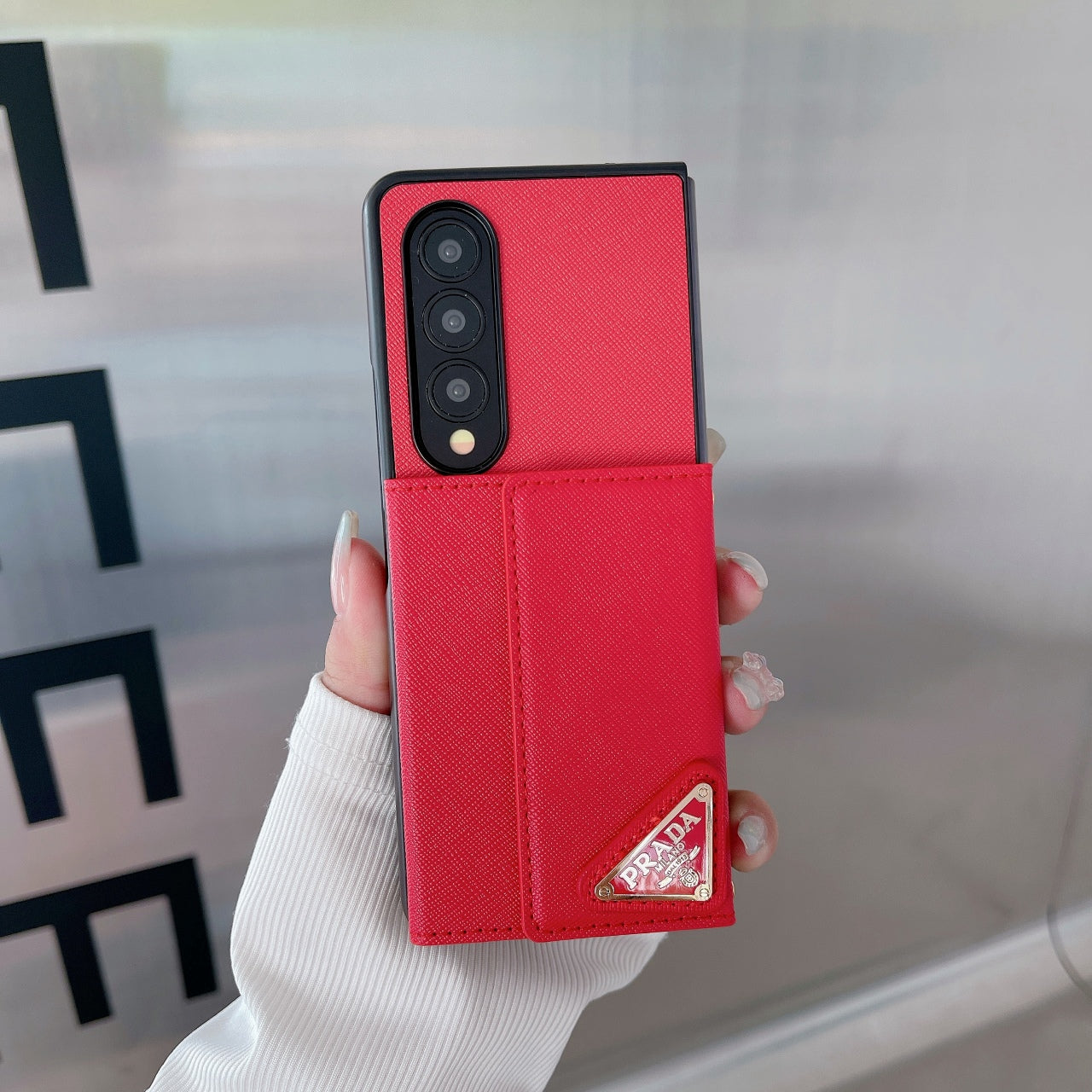 Envelope Wallet Triangle Logo Case