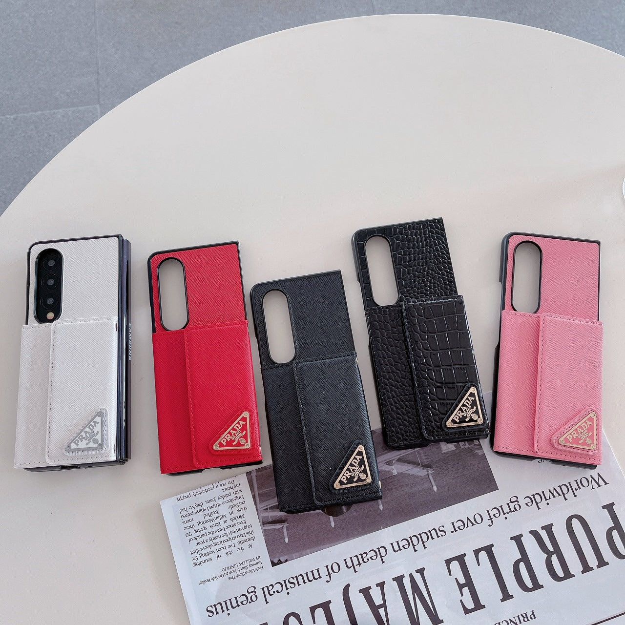 Envelope Wallet Triangle Logo Case