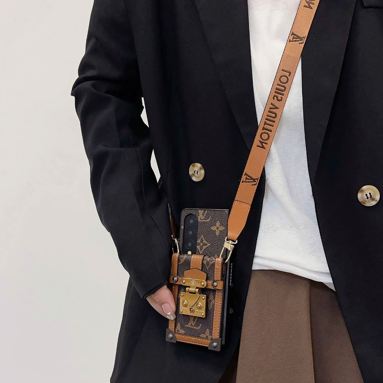 Retro Lock Card Holder Fold Case