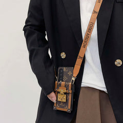 Retro Lock Card Holder Fold Case