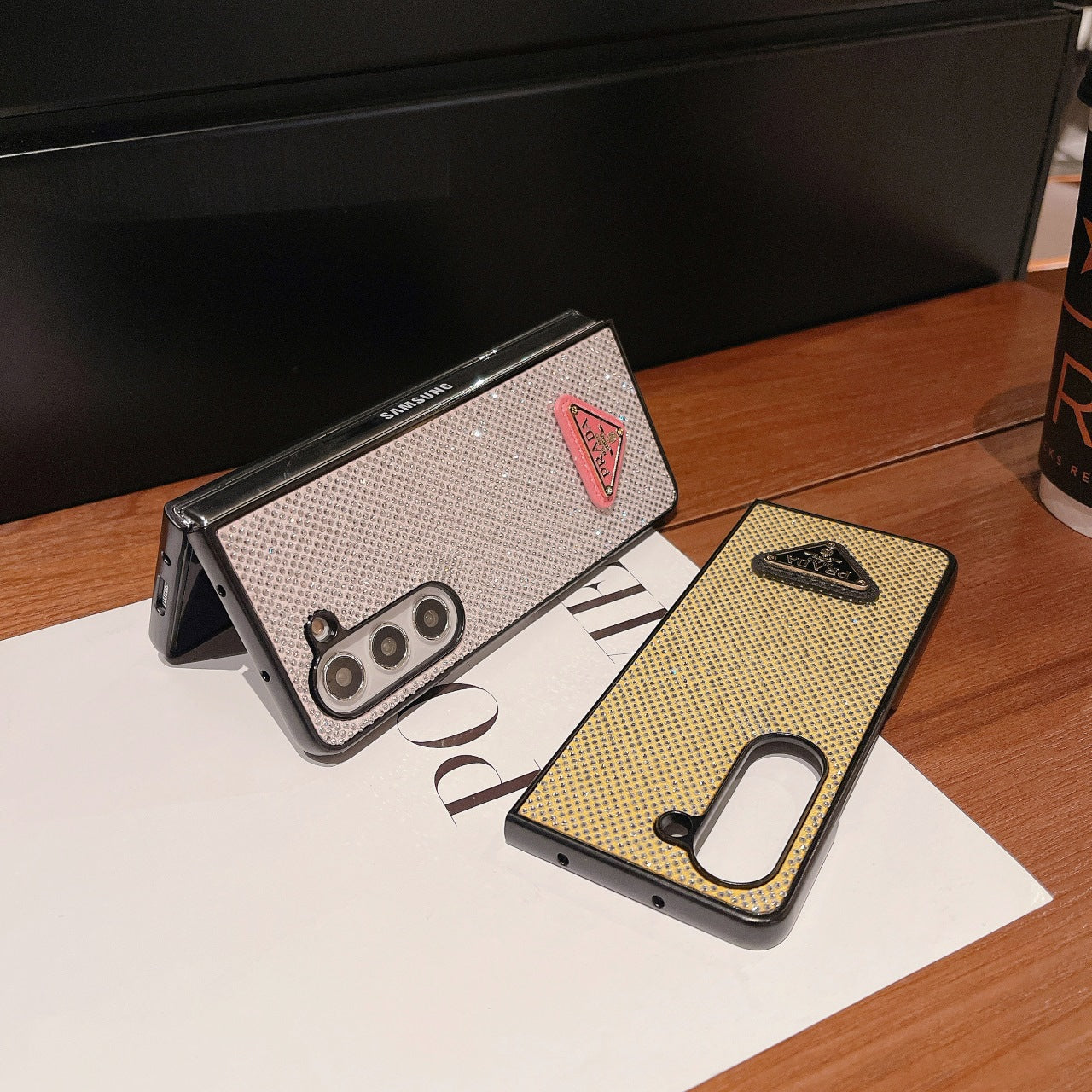 Luxury Crystal Fold Case