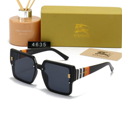 Unisex Fashion Large Frame Plaid Sunglasses