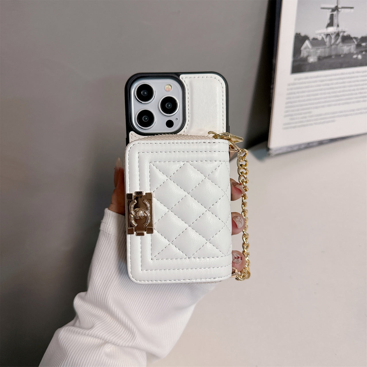 Fashion Leather Wallet Crossbody Case