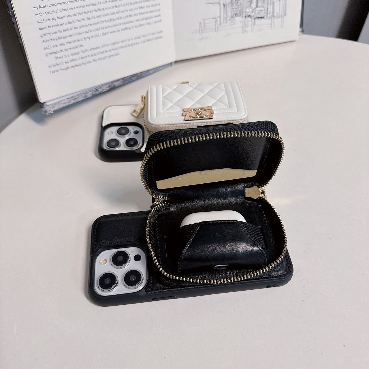 Fashion Leather Wallet Crossbody Case